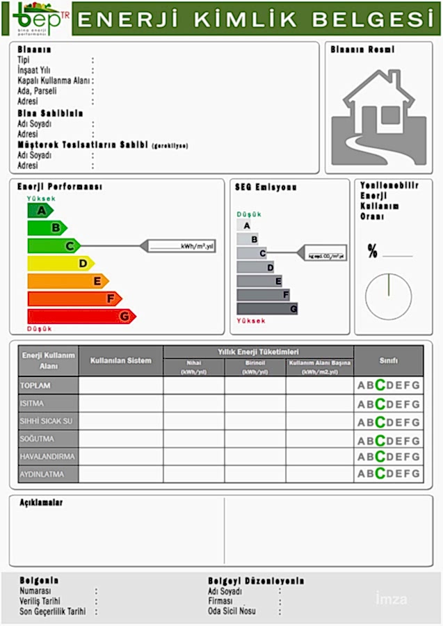enerji kimlik belgesi örneği enerji kimlik belgesi örneği